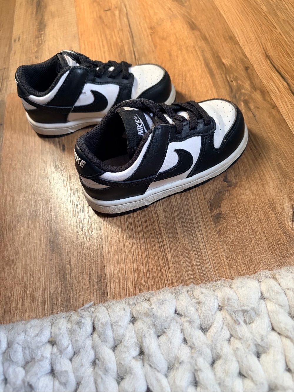 Nike toddler Black and White Nike Dunk Pandas